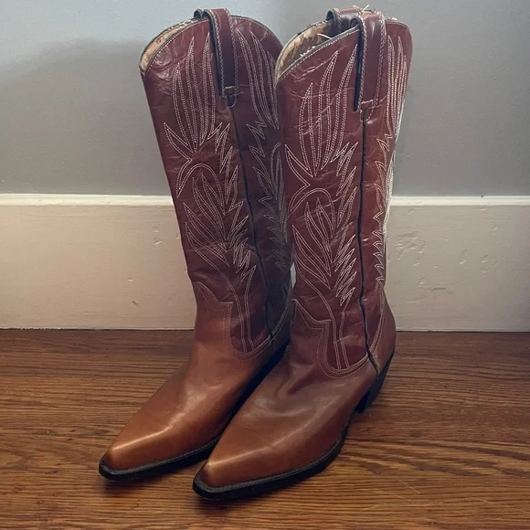 Steve Madden Lonestar Western Cowgirl/Cowboy Boots - Brown - THE REAL DEAL! - Picture 2 of 15